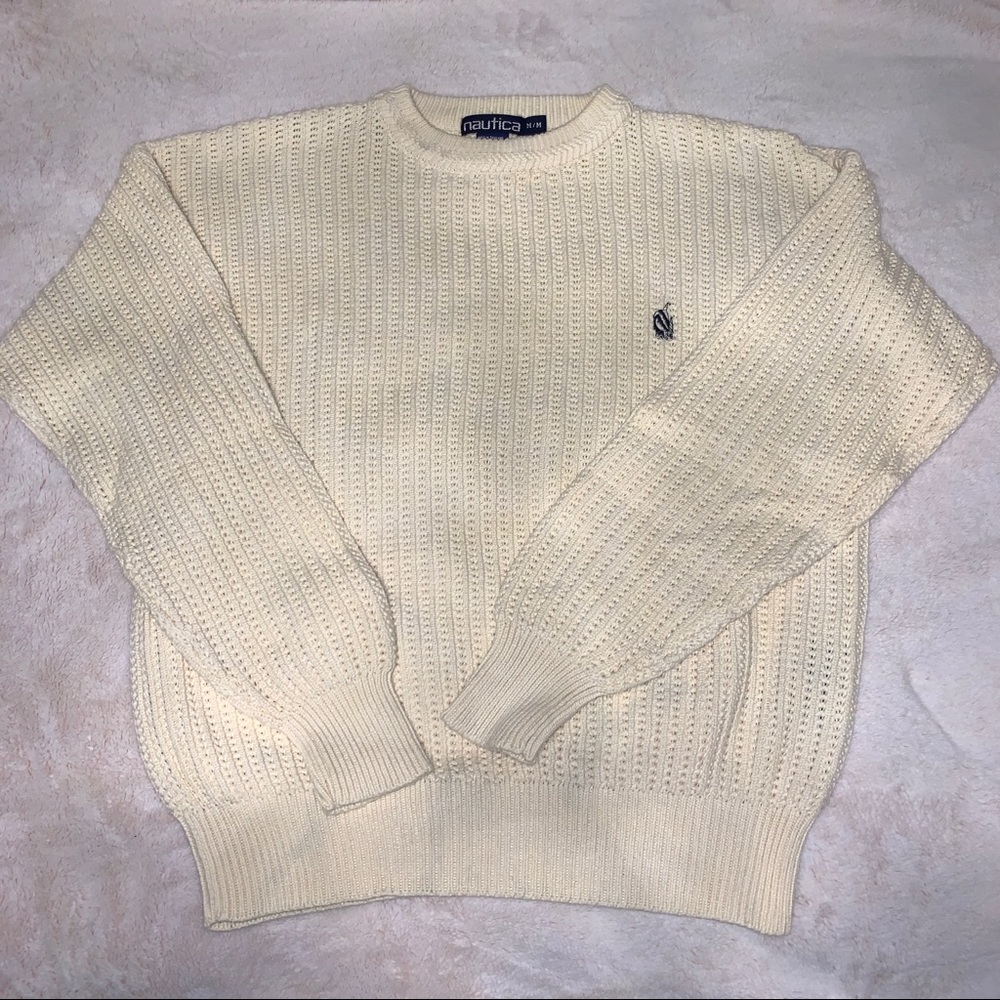 Vintage Nautica Cable Knit Sweater